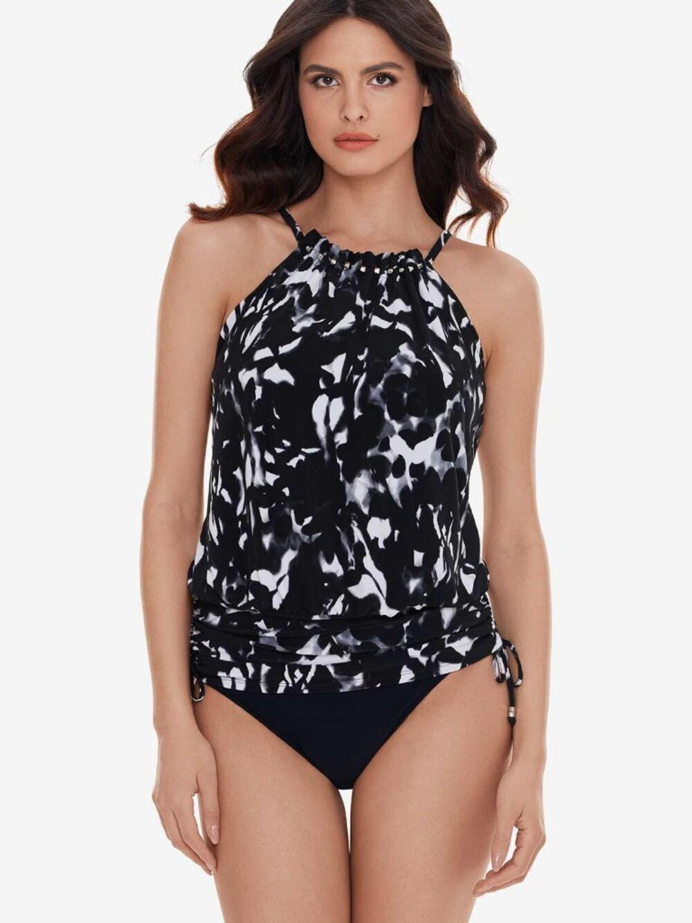 Magicsuit Women's Dream State Babs Tankini Top - Black  Women Sizes  NWT